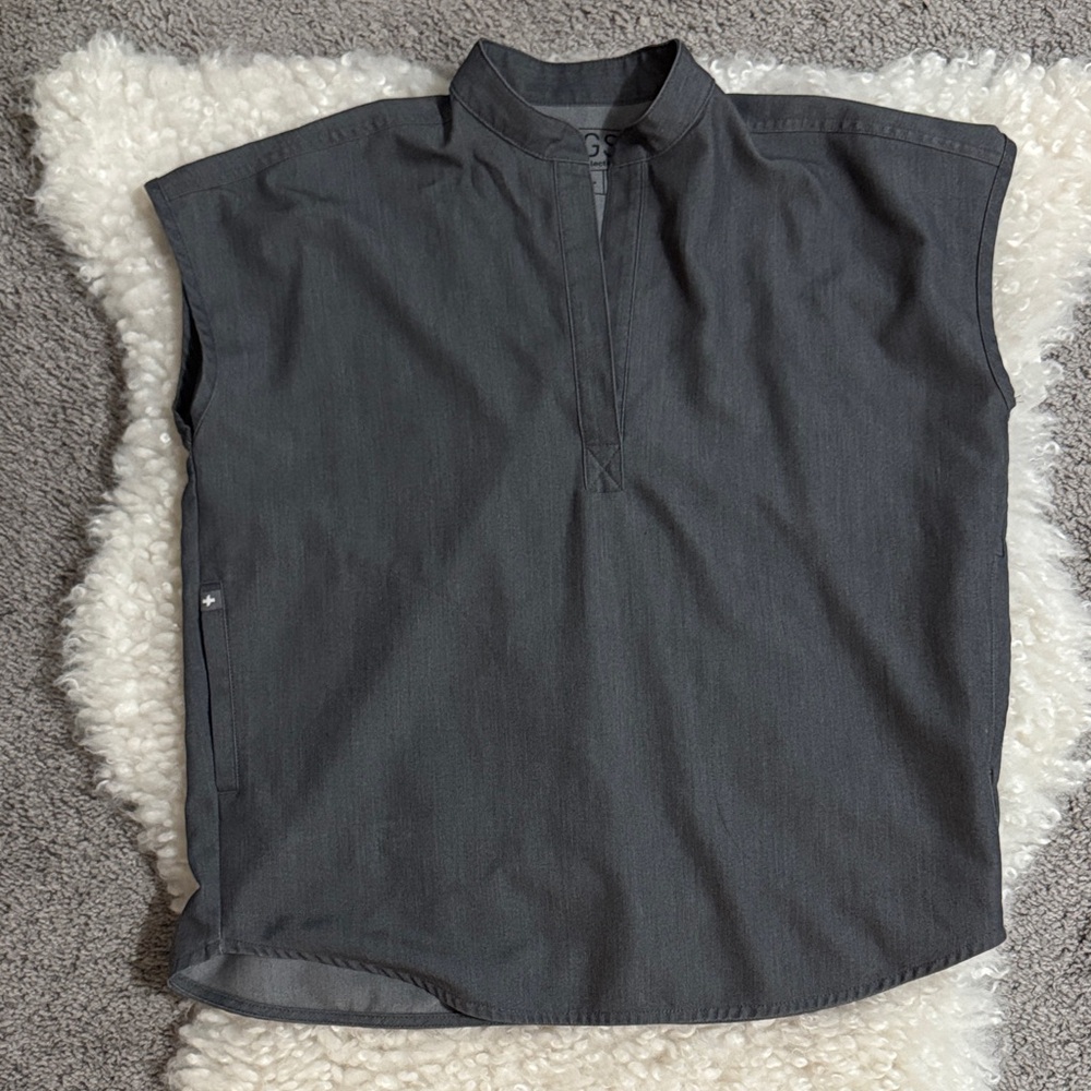 Figs Gray Sleeveless Rafaela  Shirt